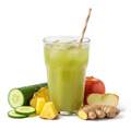 Pineapple English Cucumber Sweet Apple and Ginger Juice