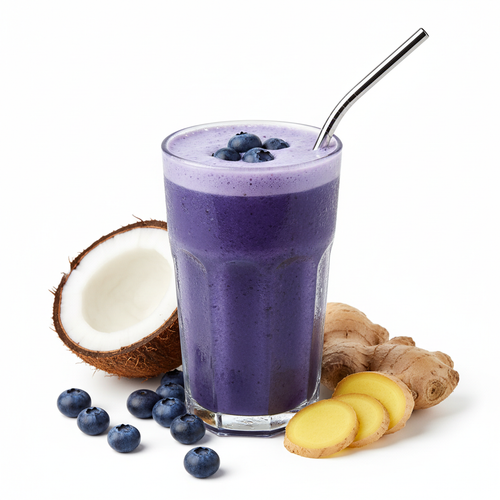 Blueberry Coconut Water Ginger Juice