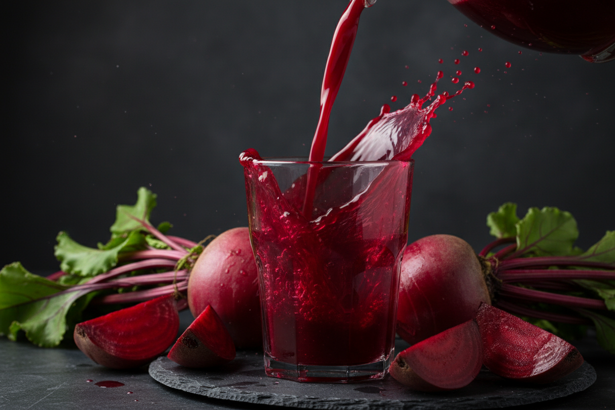 Pouring Beet Juice