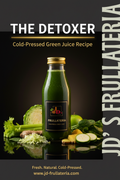 The Detoxer Cold-Pressed Juice Recipe PDF Cover by JD's Frullateria